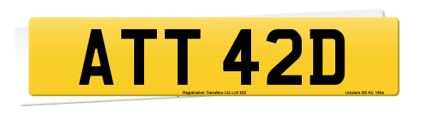 Registration number ATT 42D